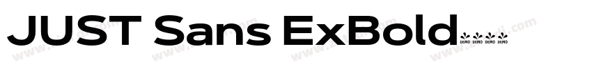 JUST Sans ExBold字体转换